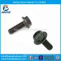 Stock DIN Standard Galvanized Fined Screened Hex Flange Bolts